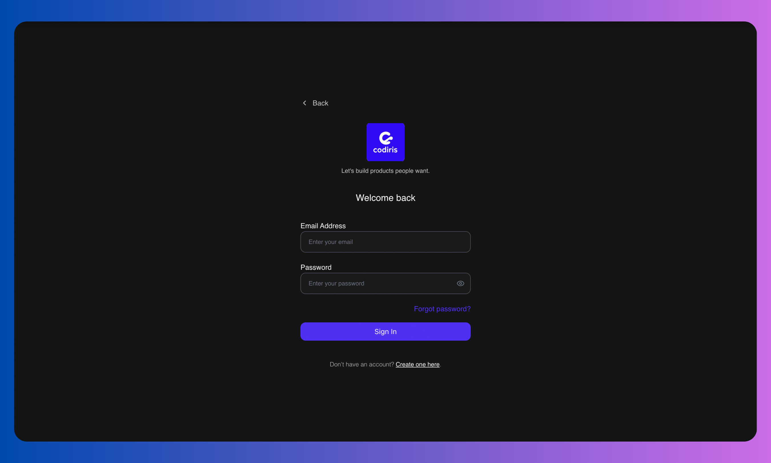 Quickstart - Codiris Docs
